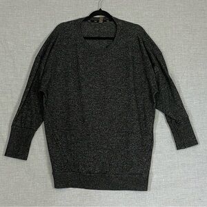 Hyba 3/4 Sleeve Sweater Sz 2X Dark Heather Gray Pockets Stretchy